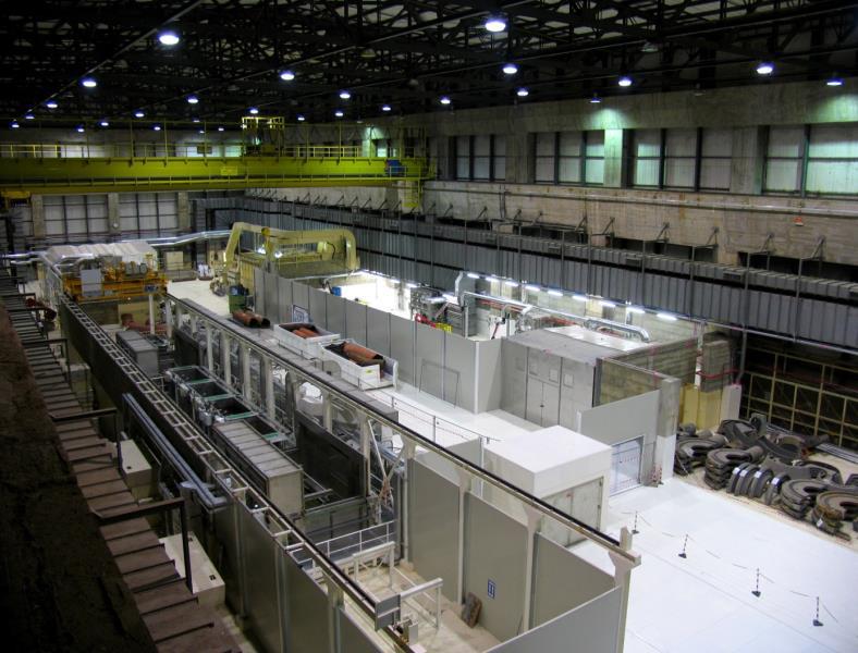 Materials Management Station during construction (Caorso)